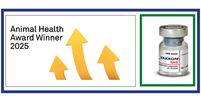 Vaxxinova Poultry Vaccine wins the 2025 Animal Health Award for Best New Food Animal Product!